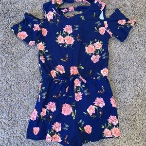 Cold shoulder romper